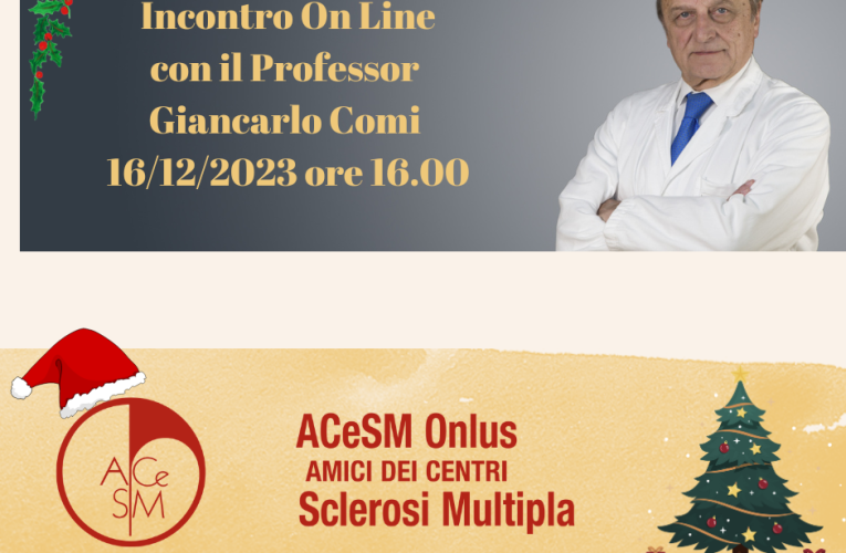 Incontro on line con il Prof. Giancarlo Comi